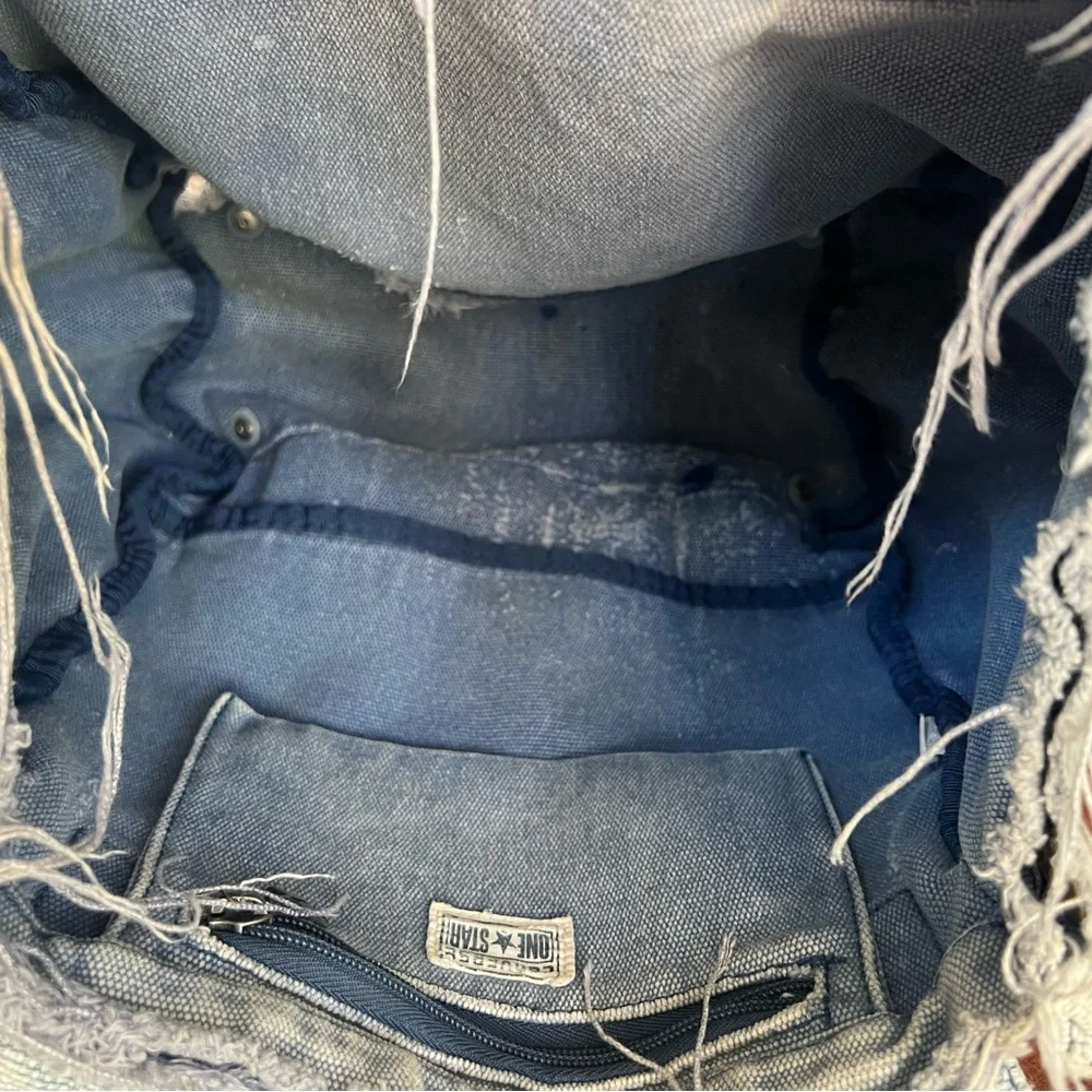 Converse One Star 1974 Light Gray Denim Purse - Picture 13 of 16